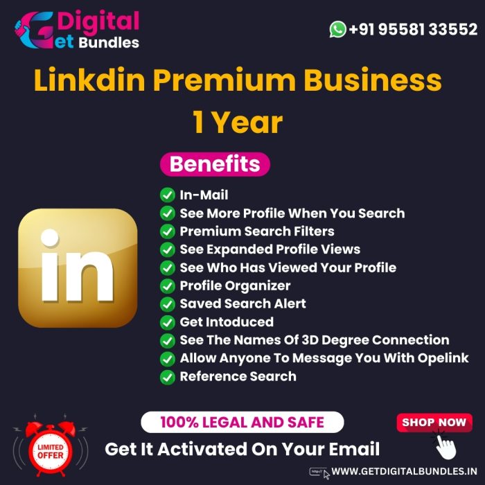 Linkdin Premium Business 1 Year