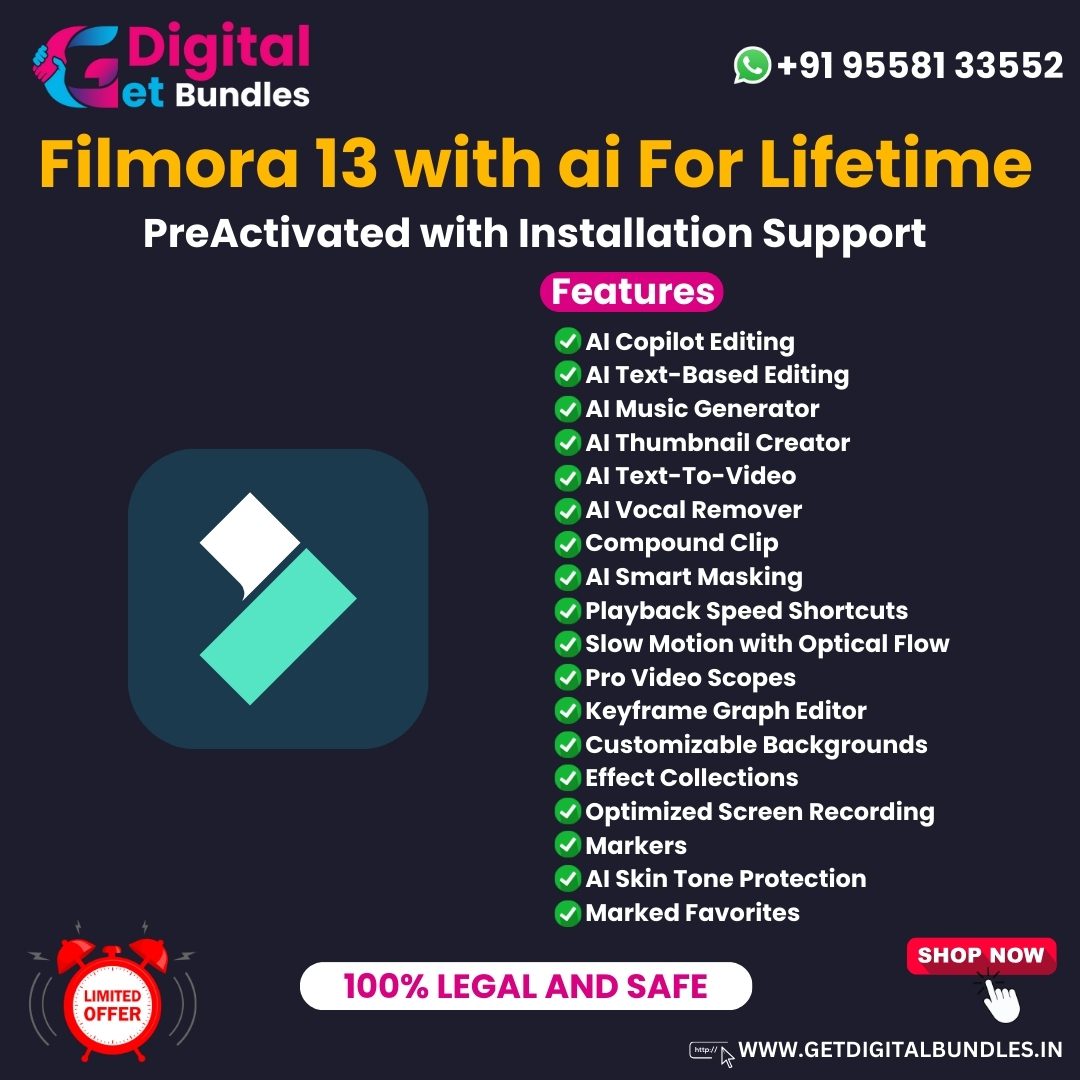 Buy Filmora 13 With AI For Lifetime