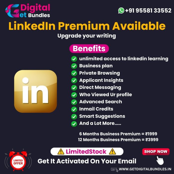 LinkedIn Premium Available